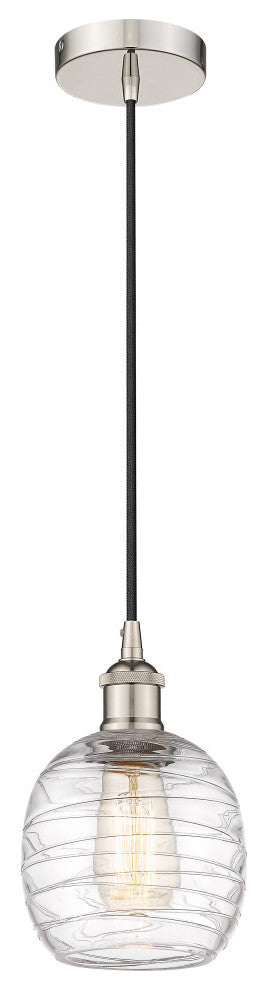 Innovations 616-1P-PN-G1013-LED 1-Light Mini Pendant, Polished Nickel