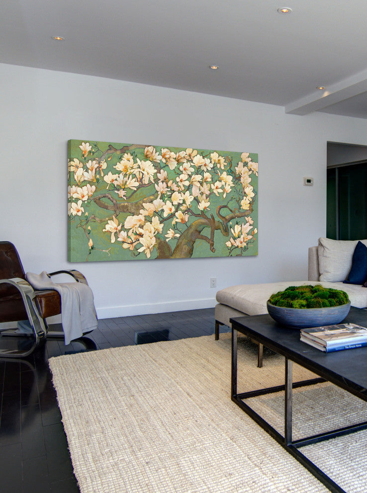 "Magnolia Branches III" Painting Print on Canvas by Evelia