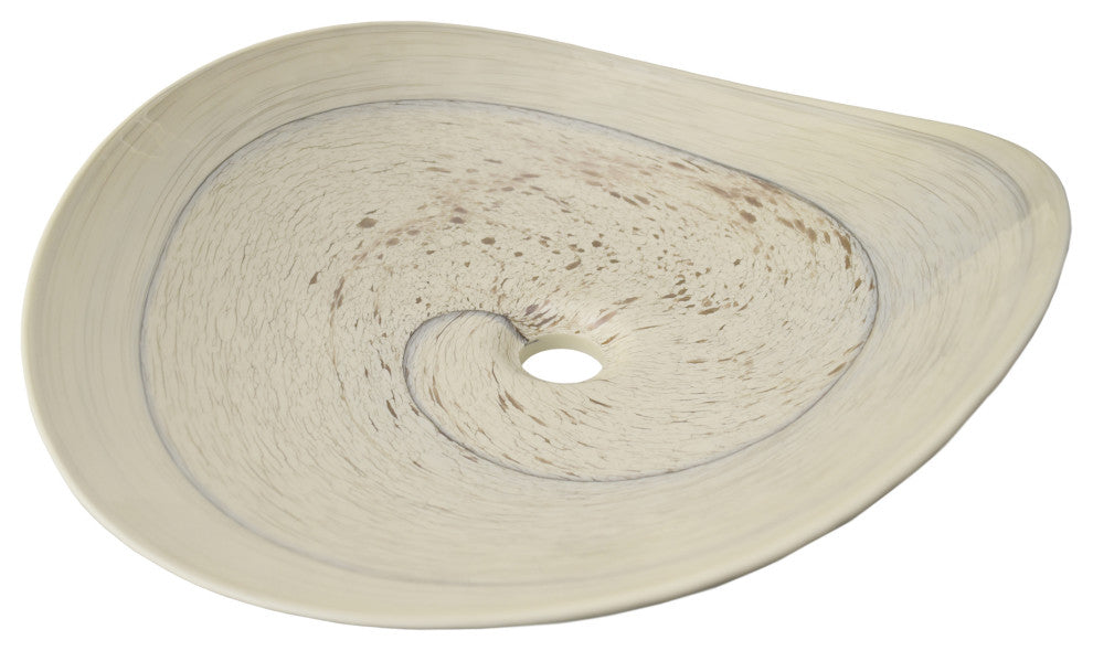 Sorrento Murano Glass Bathroom Sink, Beachcomber