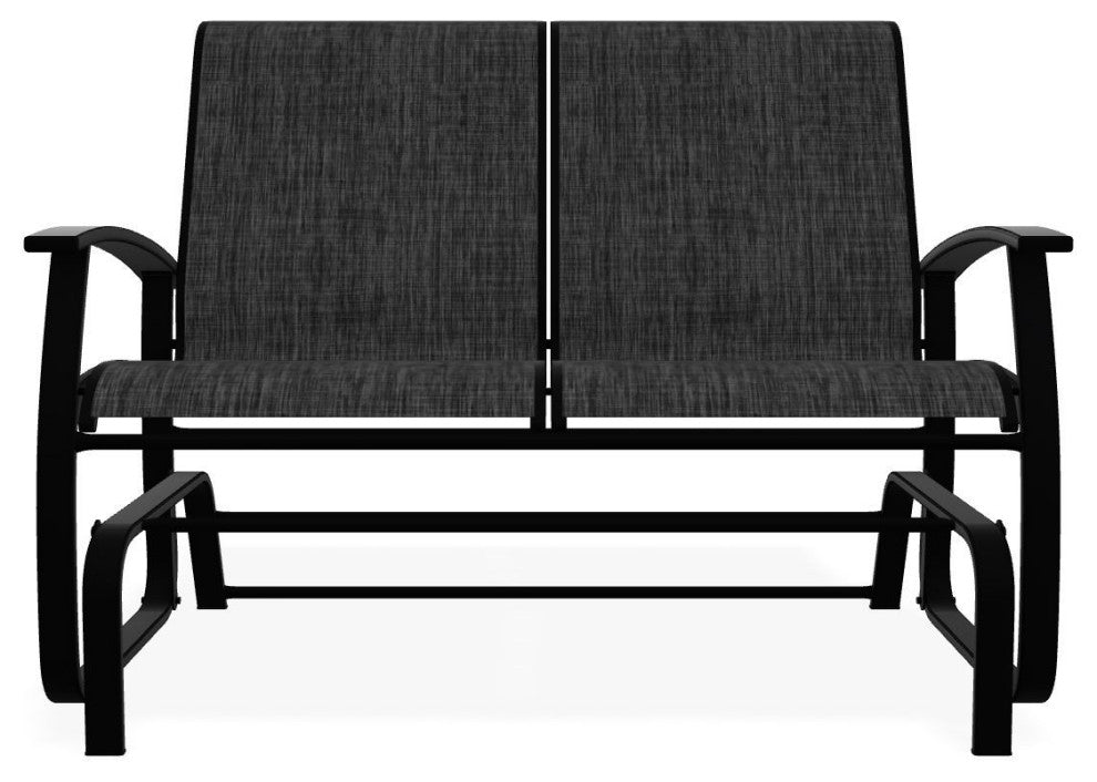Belle Isle Sling 2-Seat Glider, Augustine Shadow/Black