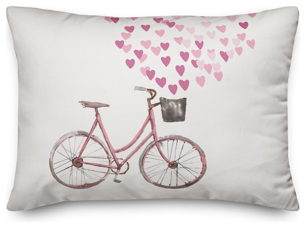 Valentine Bike 14x20 Lumbar Pillow