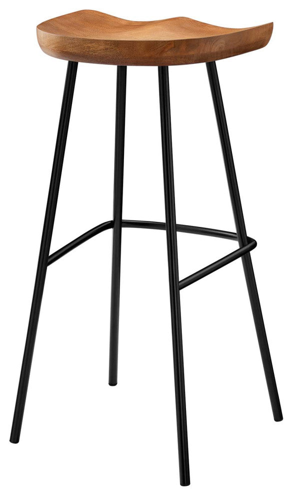 Concord Backless Wood Bar Stools - Set of 2