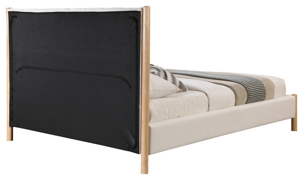 Kona Upholstered Bed, Cream, Full