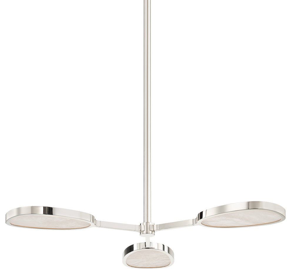 Beirut 3 Light Semi Flush Burnished Nickel