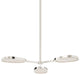 Beirut 3 Light Semi Flush Burnished Nickel