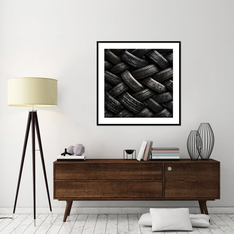 "Feeling Tired" Framed Digital Print by Piet Flour, 44x44"