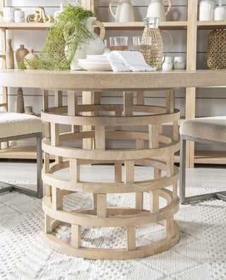 Biscayne Complete Round Pedestal Table