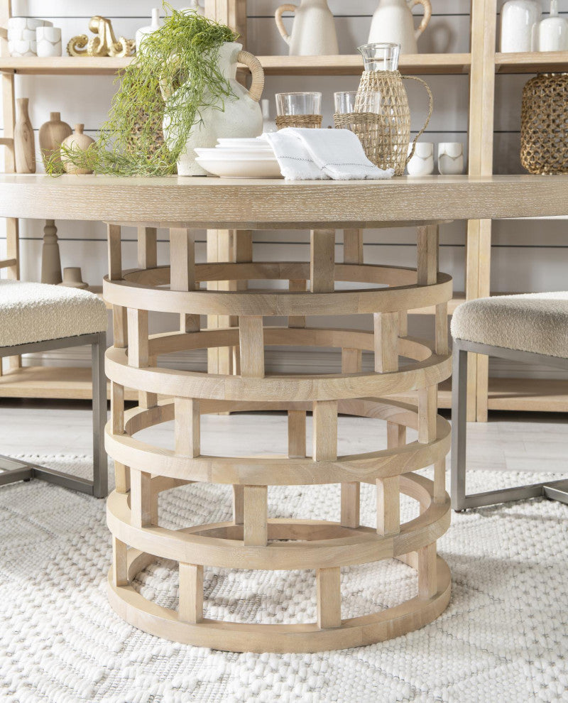 Biscayne Complete Round Pedestal Table