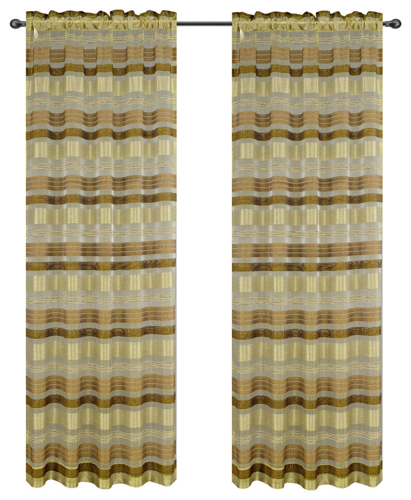 Becca Drapery Curtain Panels, Green