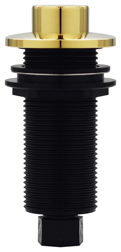 Replacement Raised Button Disposal Air Switch Trim, Polished Brass