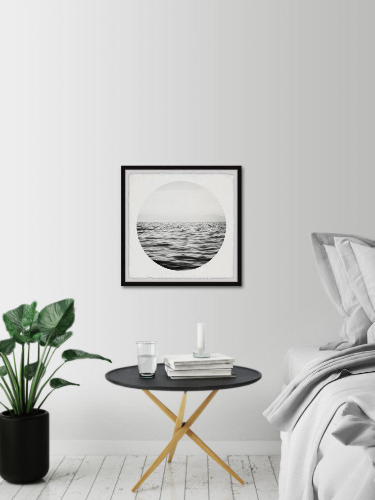 "Deep Dark Sea" Framed Painting Print, 32x32