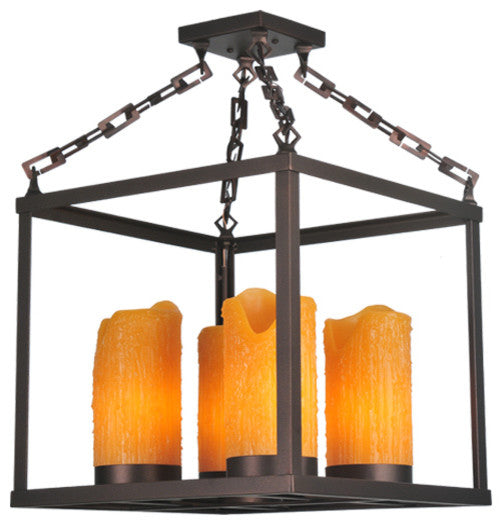 16 Square Kitzi Box 4 Light Chandelier