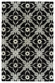 Kaleen Peranakan Tile Collection Black 5' x 8' Rug