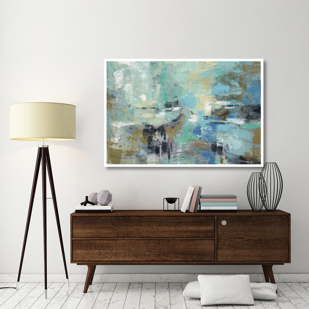 "Fjord Reflections Crop" Digital Paper Print by Silvia Vassileva, 62"x42"
