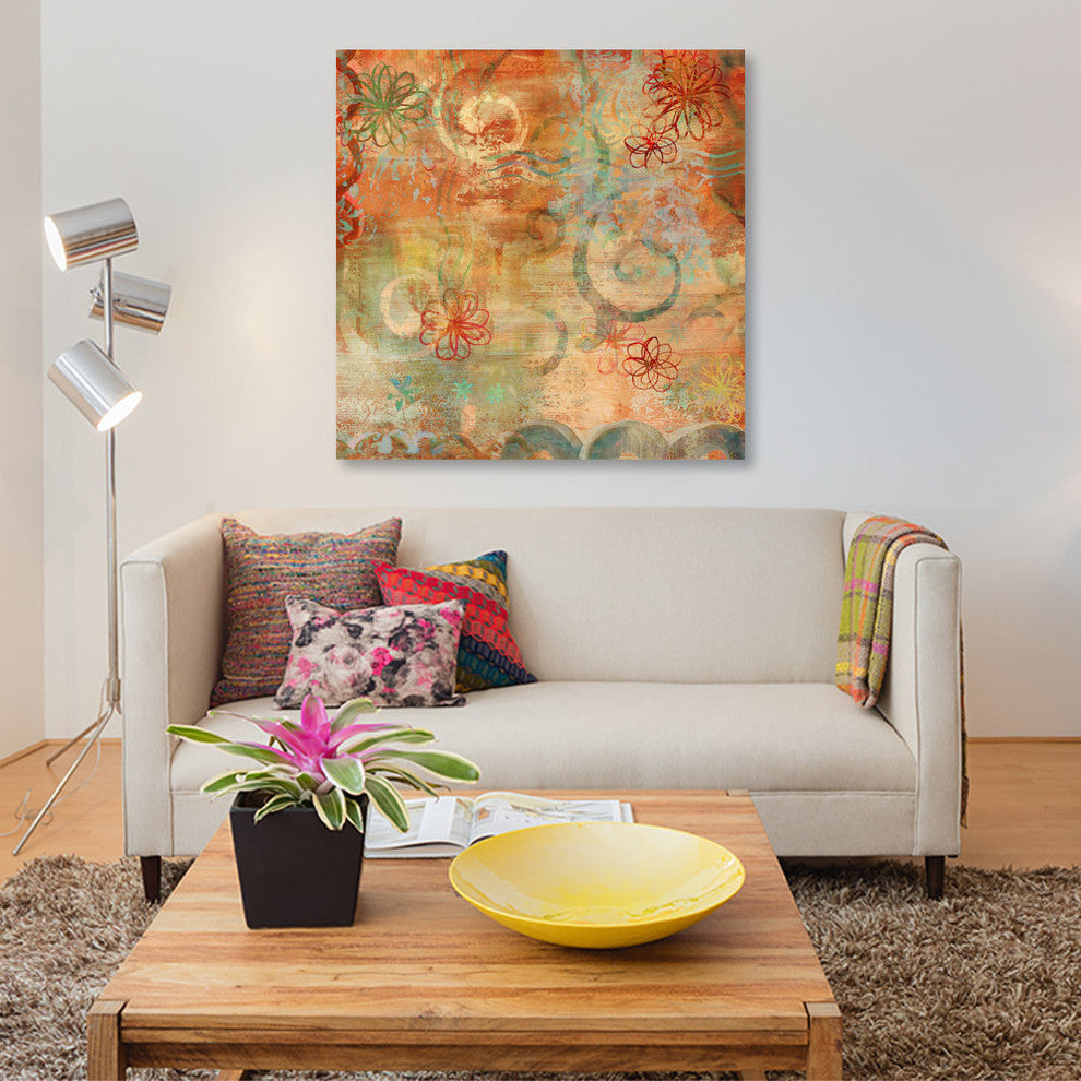 "Happy Days II" by Emily Dunn, Canvas Print, 37"x37"