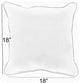Sorra Home Preview Lagoon Knife Edge Pillow, Set of 2, 18"x18"x6"