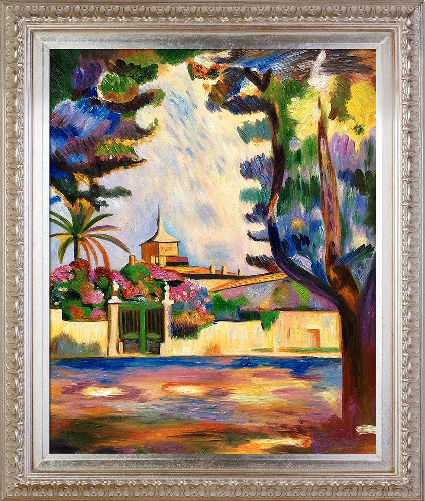 Place des Lices, Elegant Champagne Frame 20"x24"