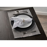 Bold Striped Place Mat, Gray/White