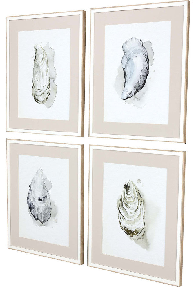 Oysters on the Bay Artwork 4-Piece Set