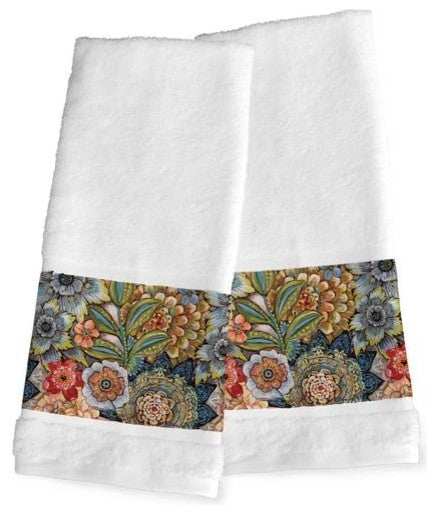 Boho Bouquet Hand Towel Set
