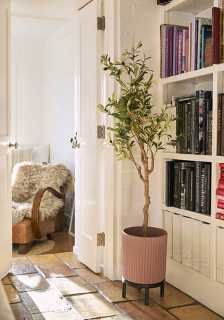 Veradek Demi Series Raised Planter With Stand, Terracotta/Black, 12", Single