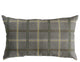 Sunbrella Tartan Gray Plaid Outdoor XL Lumbar Pillow, 16x26