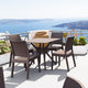 Ibiza Square Table 31", Brown