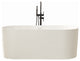 Vanity Art 59" x 30" Freestanding Soaking Stone Resin Bathtub