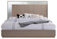 Midcentury Modern Taupe Bronze Bed, California King