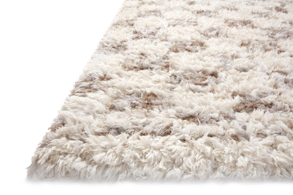 Angela Rose x Loloi Amira Ivory / Pebble 2'-7" x 10'-0" Runner Rug