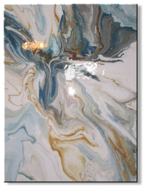 On the Wings of an Angel, Resin Coated Limited Edition Painting by ELOISExxx