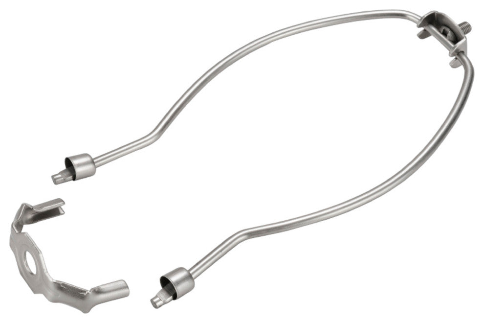 Aspen Creative 20006-2 10" Lamp Harp With Saddle, Satin Nickel