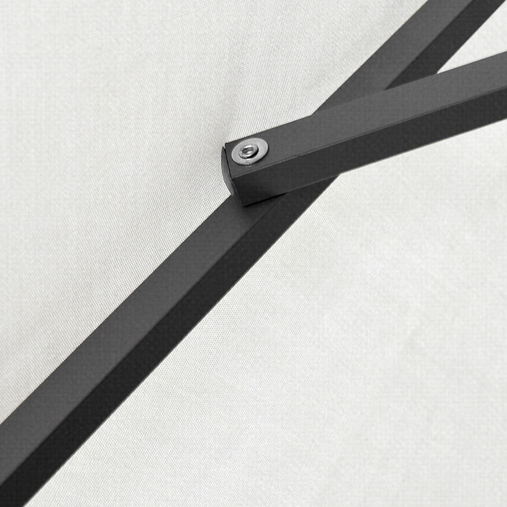 9' Aluminum Umbrella Push Tilt, Taupe