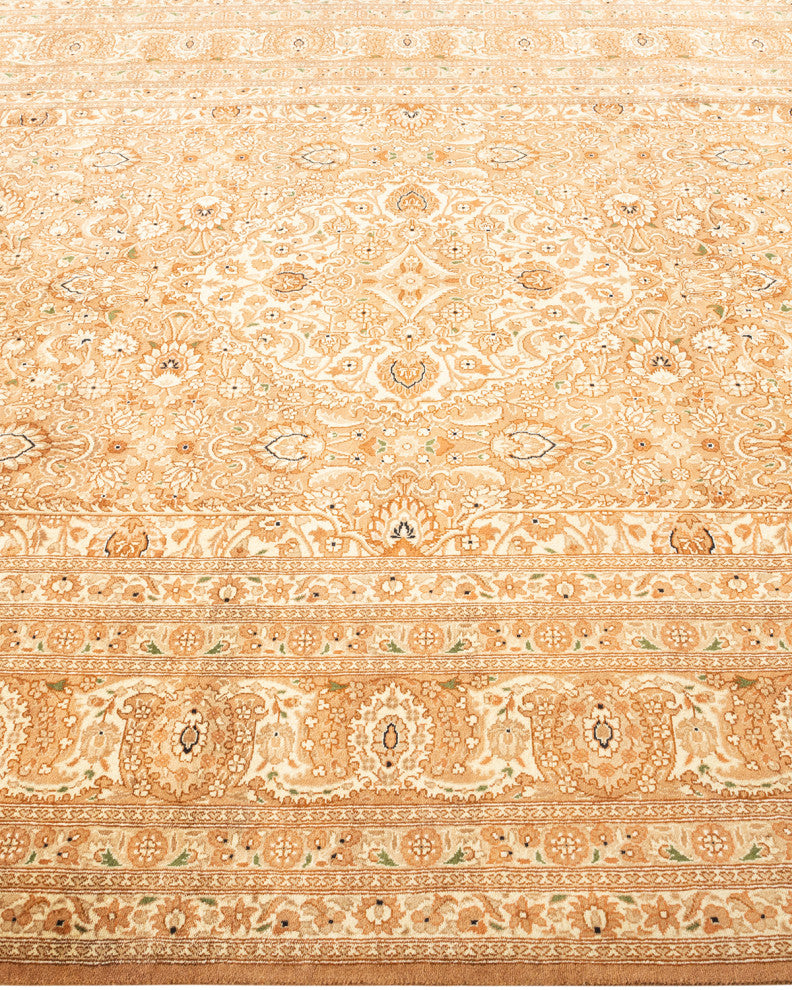 Mogul, One-of-a-Kind Hand-Knotted Area Rug Yellow, 6' 1" x 9' 7"