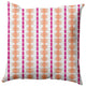 Watercolor Stripe Decorative Throw Pillow, Orange-Orchid, 26"x26"