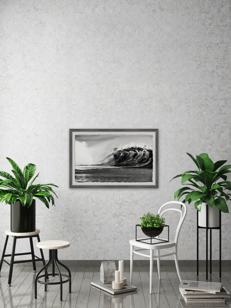"Paddle Out" Framed Painting Print, 24x16