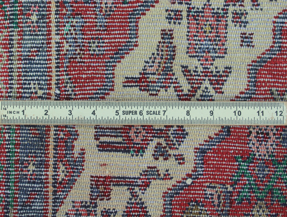 Vintage Distressed Cereza Burgundy Rug