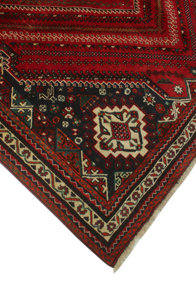Vintage Distressed Lizabeth Red Rug