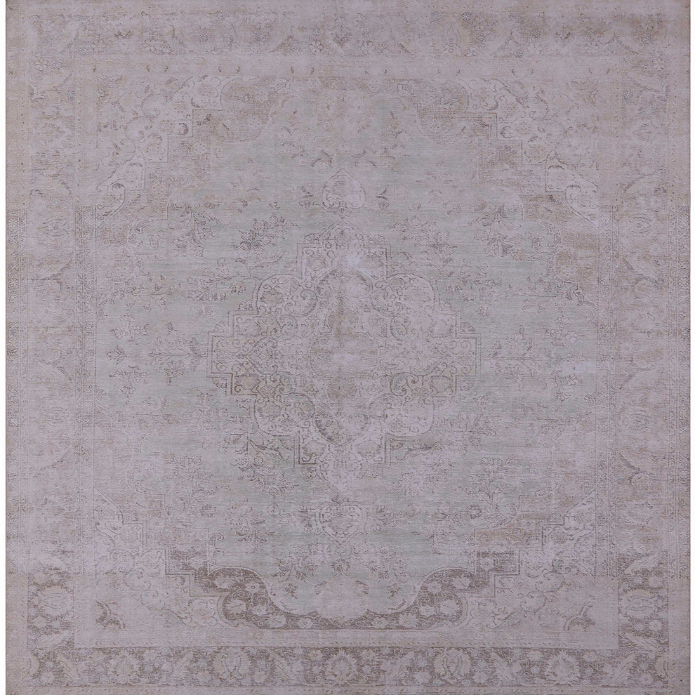 Ahgly Company Indoor Square Mid-Century Modern Area Rugs, 8' Square