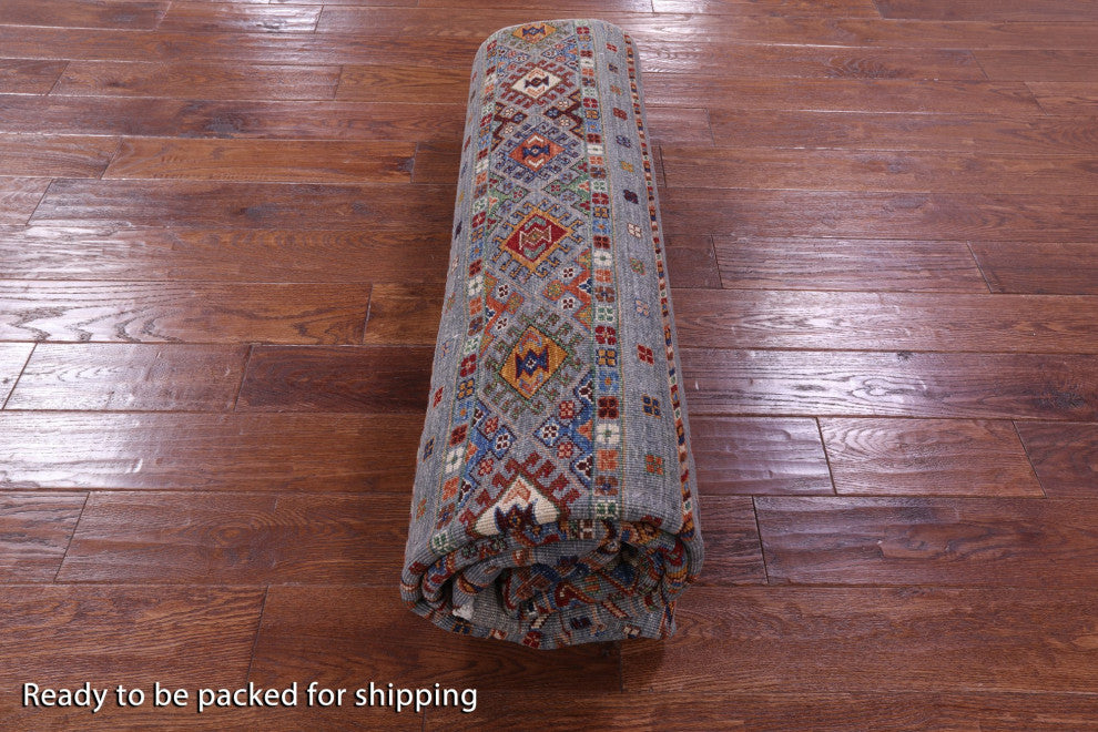 6' 10" X 10' 2" Khorjin Super Kazak Handmade Rug - Q12360
