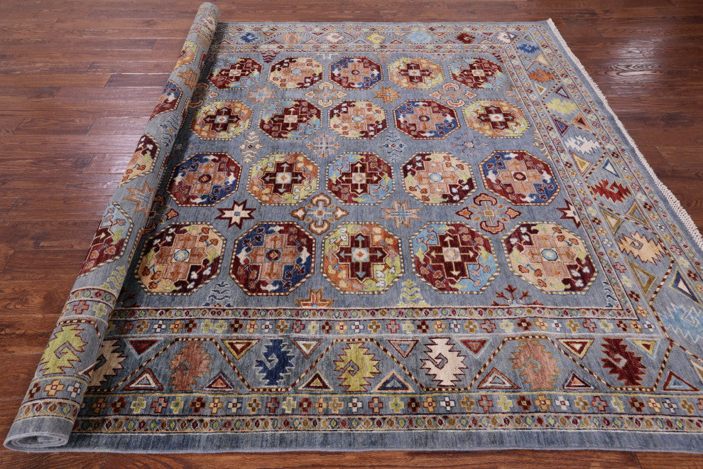 Bokhara Hand Knotted Wool Rug 7' 10" X 9' 10" Q11133