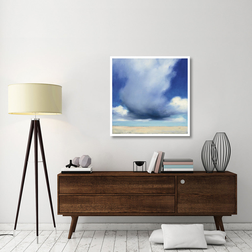 "Beach Clouds I" Digital Paper Print by Julia Purinton, 38"x38"