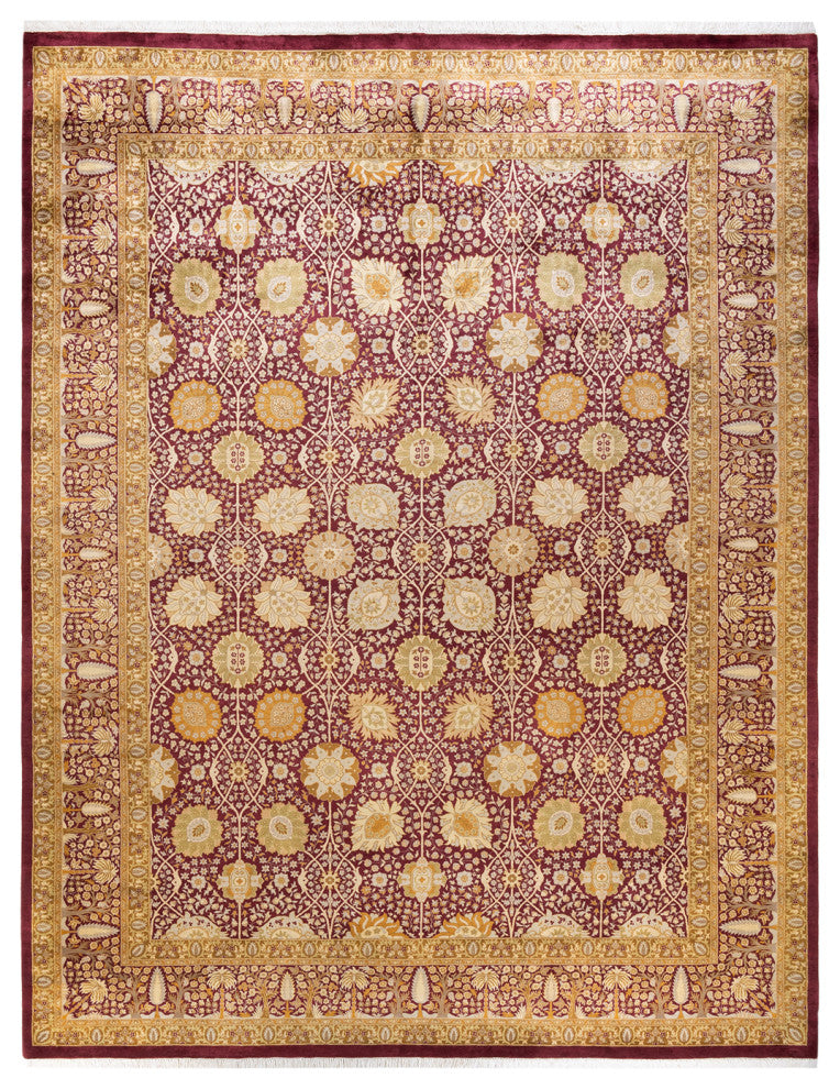 Mogul, One-of-a-Kind Hand-Knotted Area Rug Orange, 9'1"x11'10"