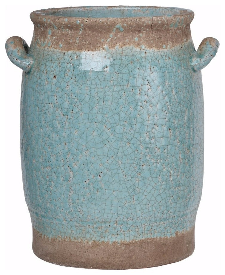 Pale Beautiful Ceramic Vase In Blue