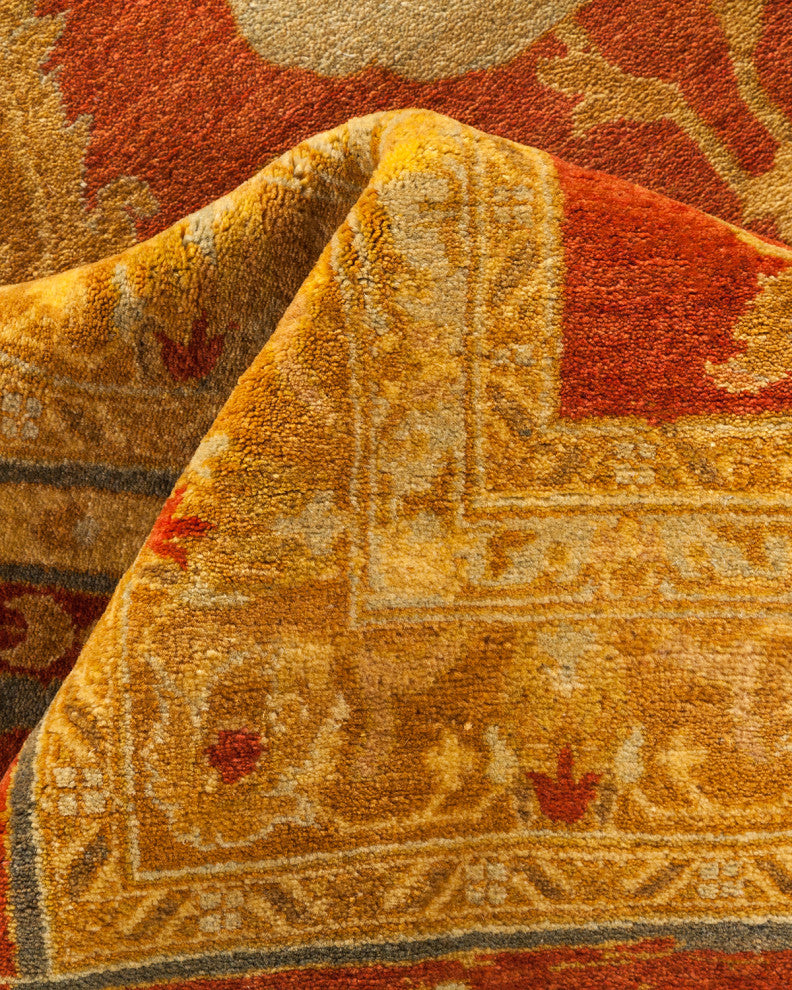 Mogul, One-of-a-Kind Hand-Knotted Area Rug Orange, 12'2"x17'10"
