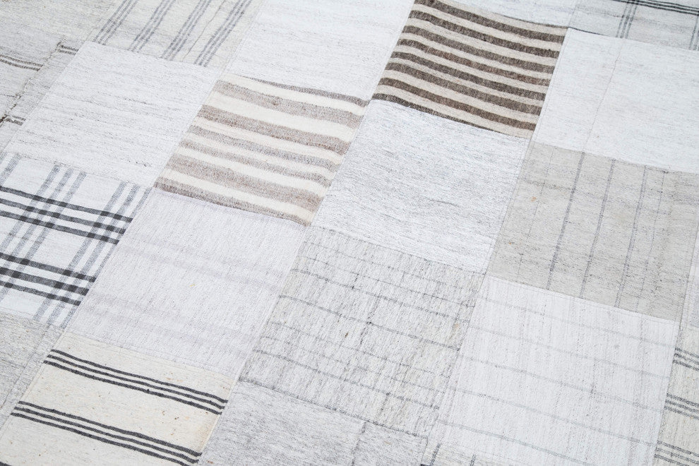 Rug N Carpet - Handmade Turkish 8' 0'' x 10' 0'' Unique Patchwork Kilim Rug