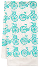 Organic All Over Print Bike Towel, Blue
