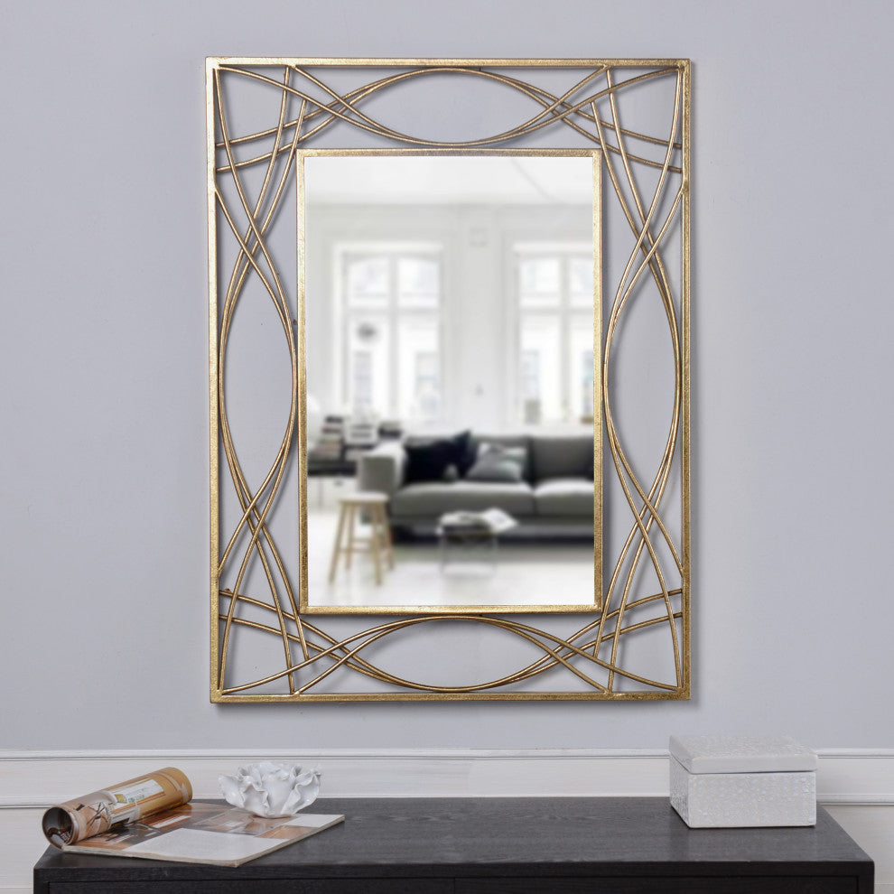 Gemma - Metal Wall Mirror - Gold Finish