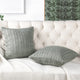 Cable Knit 2 Piece Throw Pillow Shell Set, Ghost Gray, 2 Piece, 20"x20"