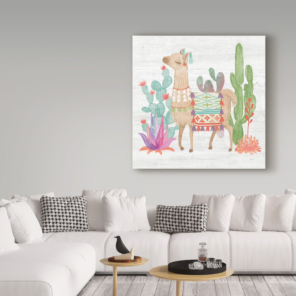 Mary Urban ''Lovely Llamas Iv'' Canvas Art, 35"x35"
